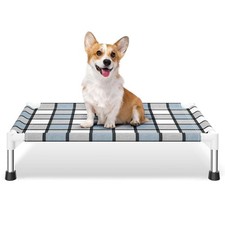 Caghash Elevated Outdoor Dog Bed 26 x 20 x 6.5 in Raised Pet Cot