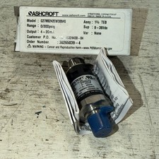 New In Box ASHCROFt G27M0242EW300G Pressure T...