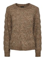 Pieces Pullover Pcbibbi Ls O-Neck Strick Damen, GrößE M, Schwarz, Noos