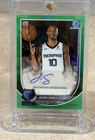 2025-26 Bowman Chrome Javon Small RC Green Refractor / 99 Auto Memphis Grizzlies