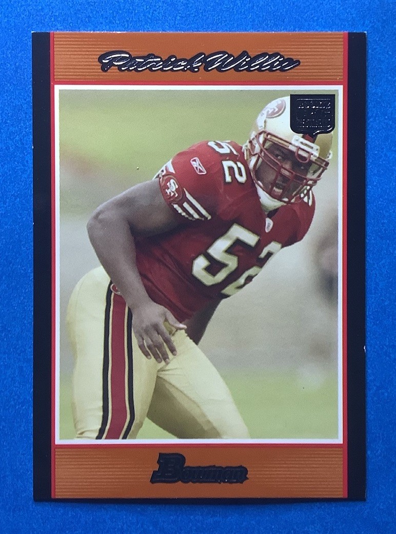 2007 Bowman Orange #187 Patrick Willis RC Rookie 49ers #/250
