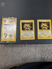 Sealed 2001 Entei Reverse Holo Pokemon Neo Discovery and Electabuzz WOTC Promo