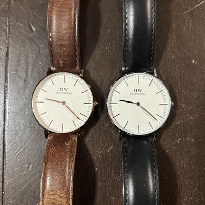 Daniel Wellington Analog Quartz Men Simple Watch Set Of 2 Vintage 211103054