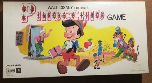 Vintage 1971 Parker Brothers Walt Disney Pinocchio Game Mint Sealed