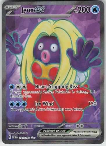 Jynx ex 191/165 Ultra Rare 151 Near Mint