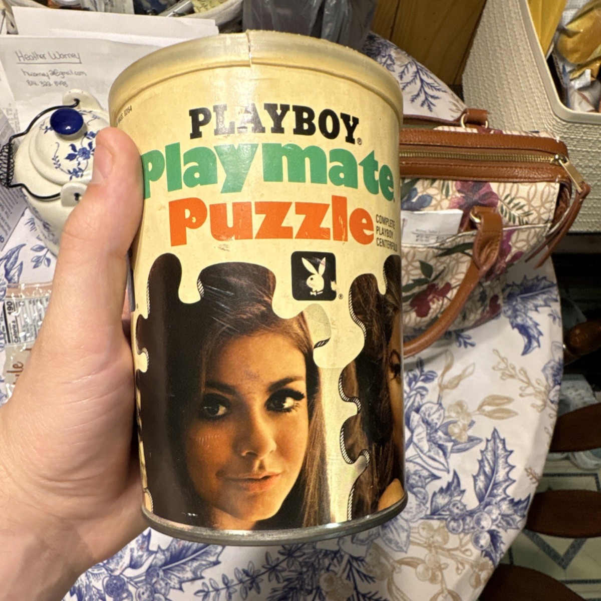 PLAYBOY　パズル Playboy Playmate Vintage 1967 Art Multicolor Cardboard Jigsaw