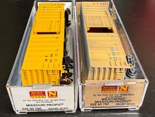 N scale Micro-trains Missouri Pac. 2 box cars...