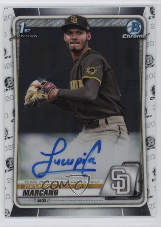 2020 Bowman Chrome Prospect Tucupita Marcano #CPA-TM Auto 03xg