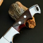 8.7" D2 Camping Knife Full Tang Resin Handle Fixed Outdoor Blade Leather Sheath — photo 3