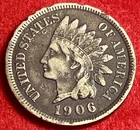 1906 Indian Head Cent - Nice Detail - Old US Penny -  JC675