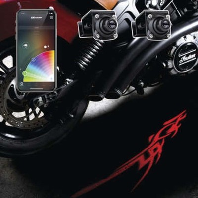 XK Glow Tattoo CurbFX 2-Piece LED Light Projector Kit - 481976
