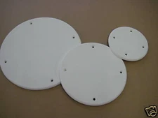 KING STARBOARD 3-PCS WHITE COVER PLATES 4"  DIAMETER CESANY PLASTICS, INC. 