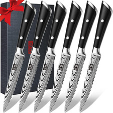Set di coltelli da bistecca, coltelli da bistecca da 6 pezzi, coltello da bistec