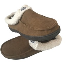 Men's Dickies Brown Velvet Memory Foam Comfort Slip-On Slippers Size Medium 8-9
