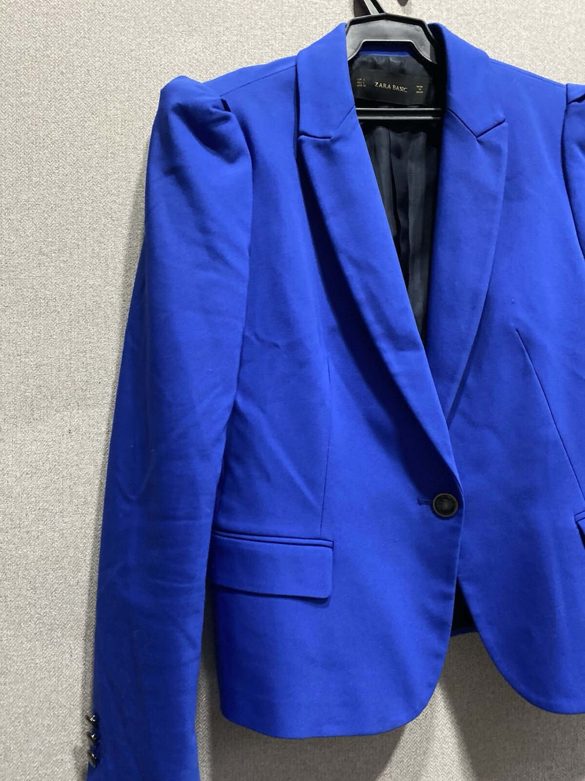 Zara Basic Jacket Blazer  Made in Spain Size L - image 6