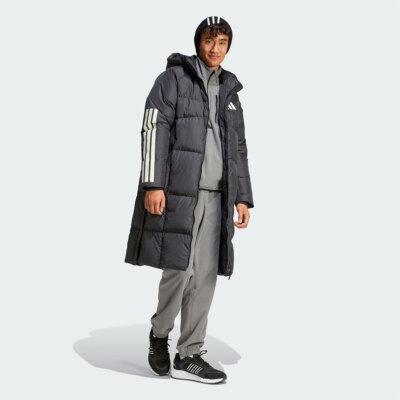 New Adidas Mens COLD RDY 3S LONG DOWN JACKET JG3840 BLACK S-3XL