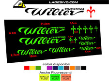 Kit adesivi telaio bici wilier triestina bdc mtb colori a scelta 14 PEZZI