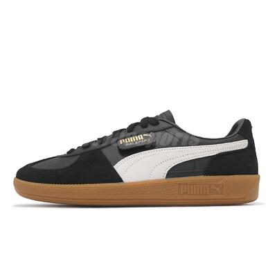 Puma Palermo Lth Black White Gum Men Unisex Casual Lifestyle Shoes