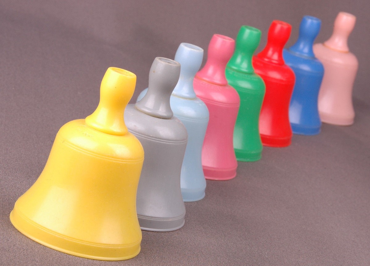 8 Knickerbocker Bells-Vintage Toys, No Hollywood, Calif.-Multi