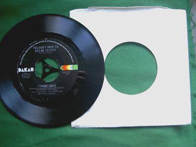 TYRONE DAVIS - I WISH IT WAS ME.  7'' SINGLE.  (VERY RARE UNPLAYED U.S. SINGLE).