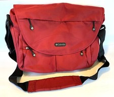 Columbia Diaper Bottle Baby Bag Crossbody Messenger Red Unisex Large