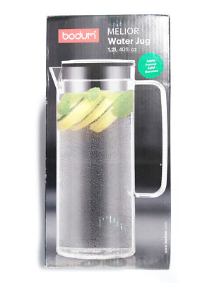 Bodum MELIOR Tea Jug 1.2L Kanne Eistee Teekanne für erfrischende Kaltgertänke