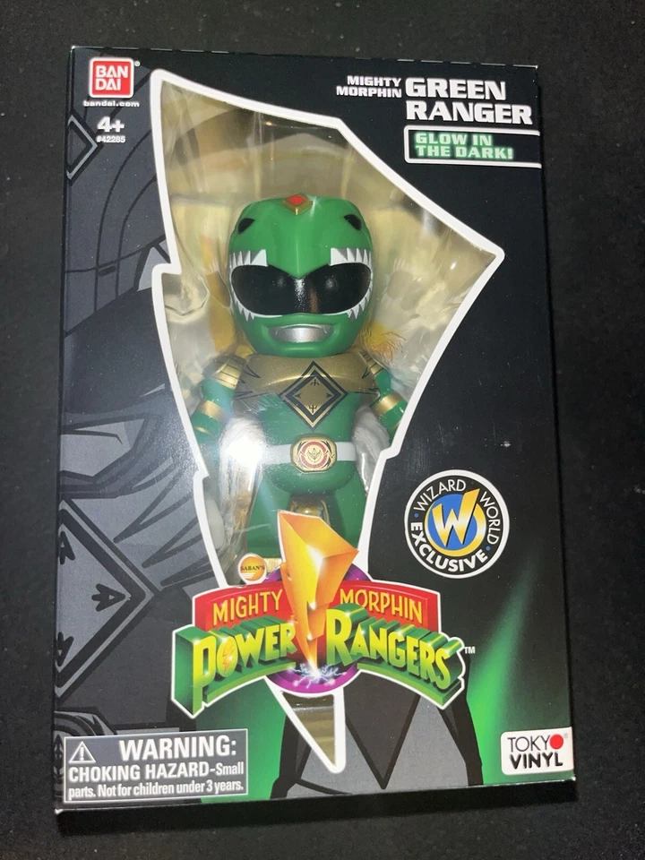 Vinilo Bandai Wizard World verde Power Ranger SDCC Tokio brillante Foto 2 de 4
