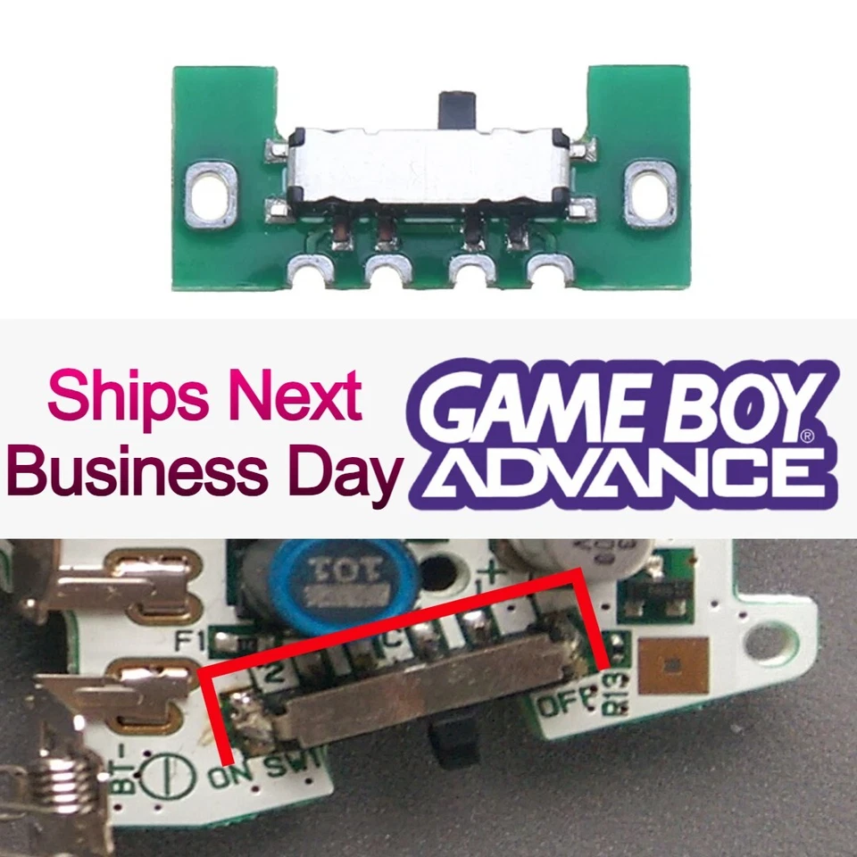 Nintendo Game Boy Advance GBA Power Switch Replacement Repair Part
