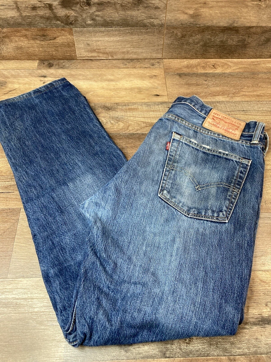 Levis 513 Slim Straight 100 Cotton Mens Jeans 34x34 Fit 34x31