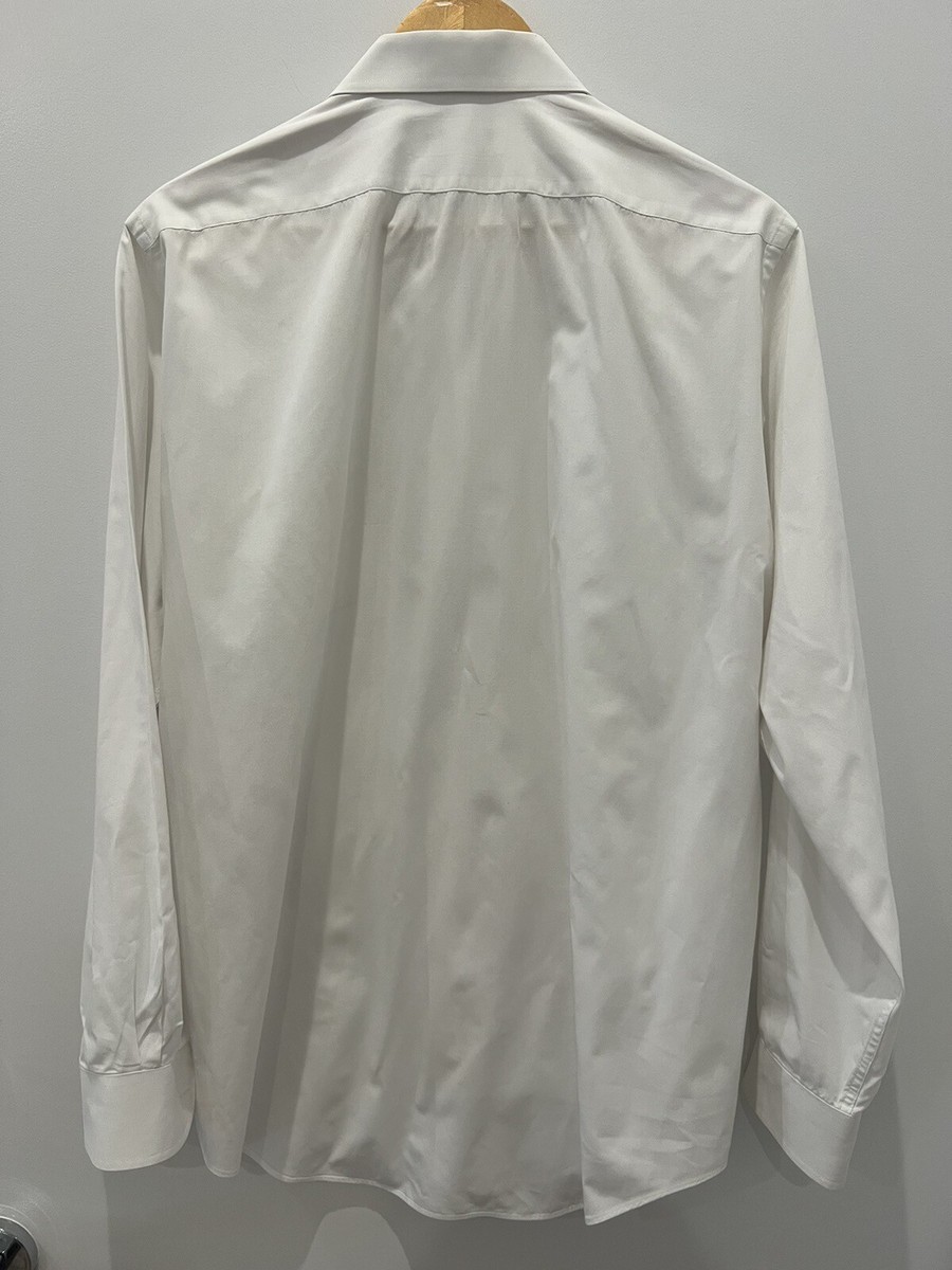 VINTAGE 90s Christian Dior Men's Dress Shirt - White 16.5 / 42 | eBay