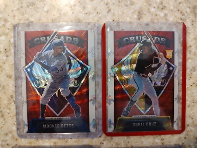 Partial Set 13 of 25 2022 CHRONICLES Crusade /199 Red Oneil Cruz RC Mookie Betts
