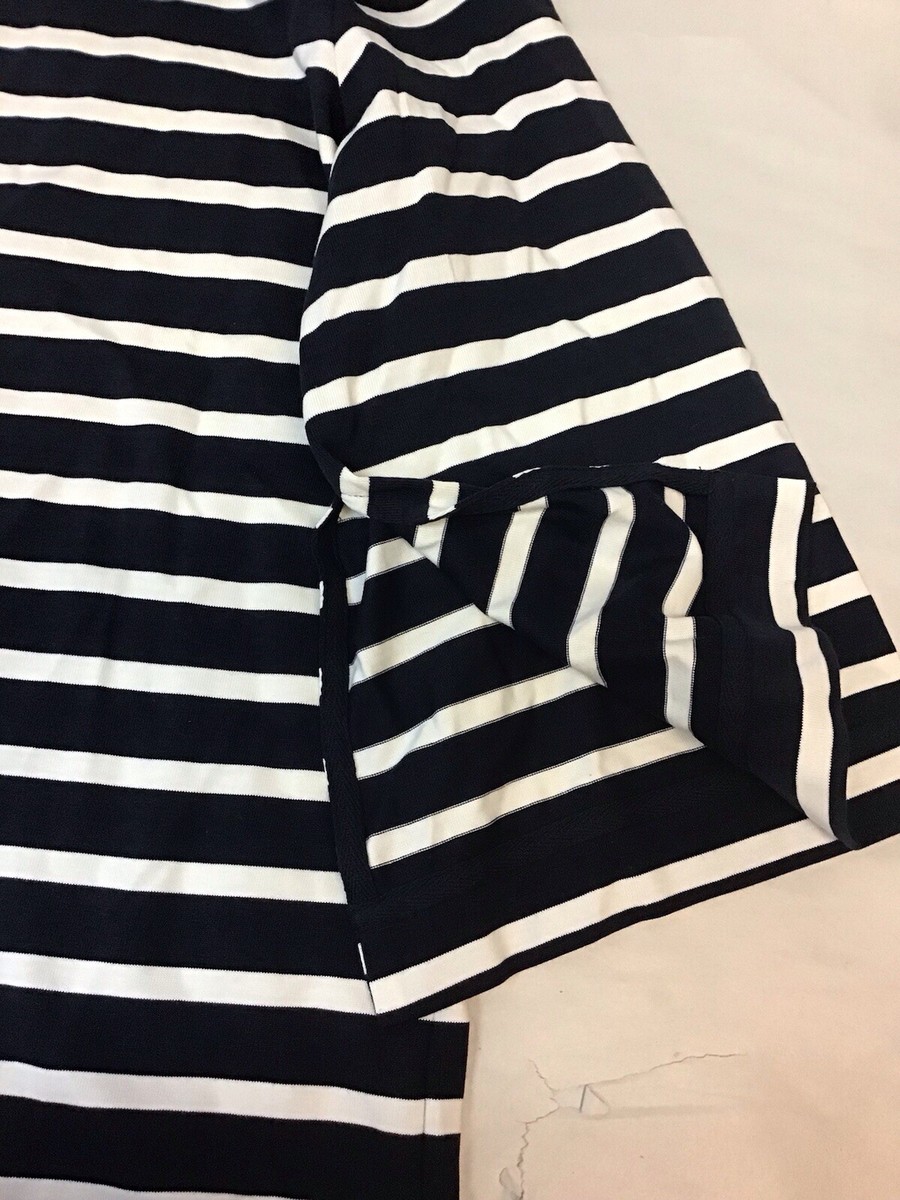 COS Navy Blue White Striped Nautical Designed Dress Size S Organic Cotton  NEW | eBay