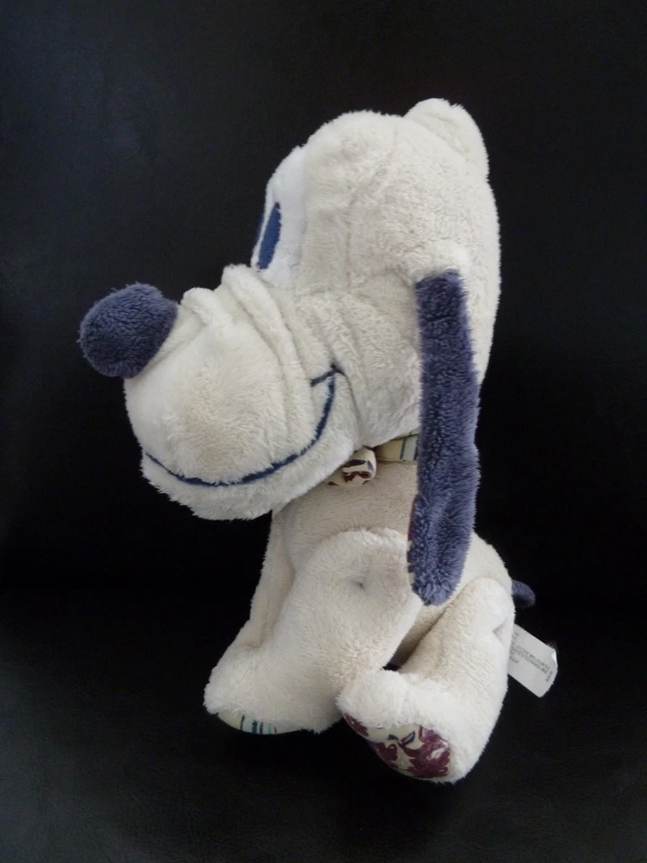 *. DOUDOU PELUCHE DISNEY NICOTOY PLUTO CHIEN PATTES ARTICULEES BLANC BLEU TBE - Photo 2/4