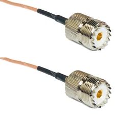 RG316 SO239 UHF Female to SO239 UHF Female Coax RF Cable USA-Ship