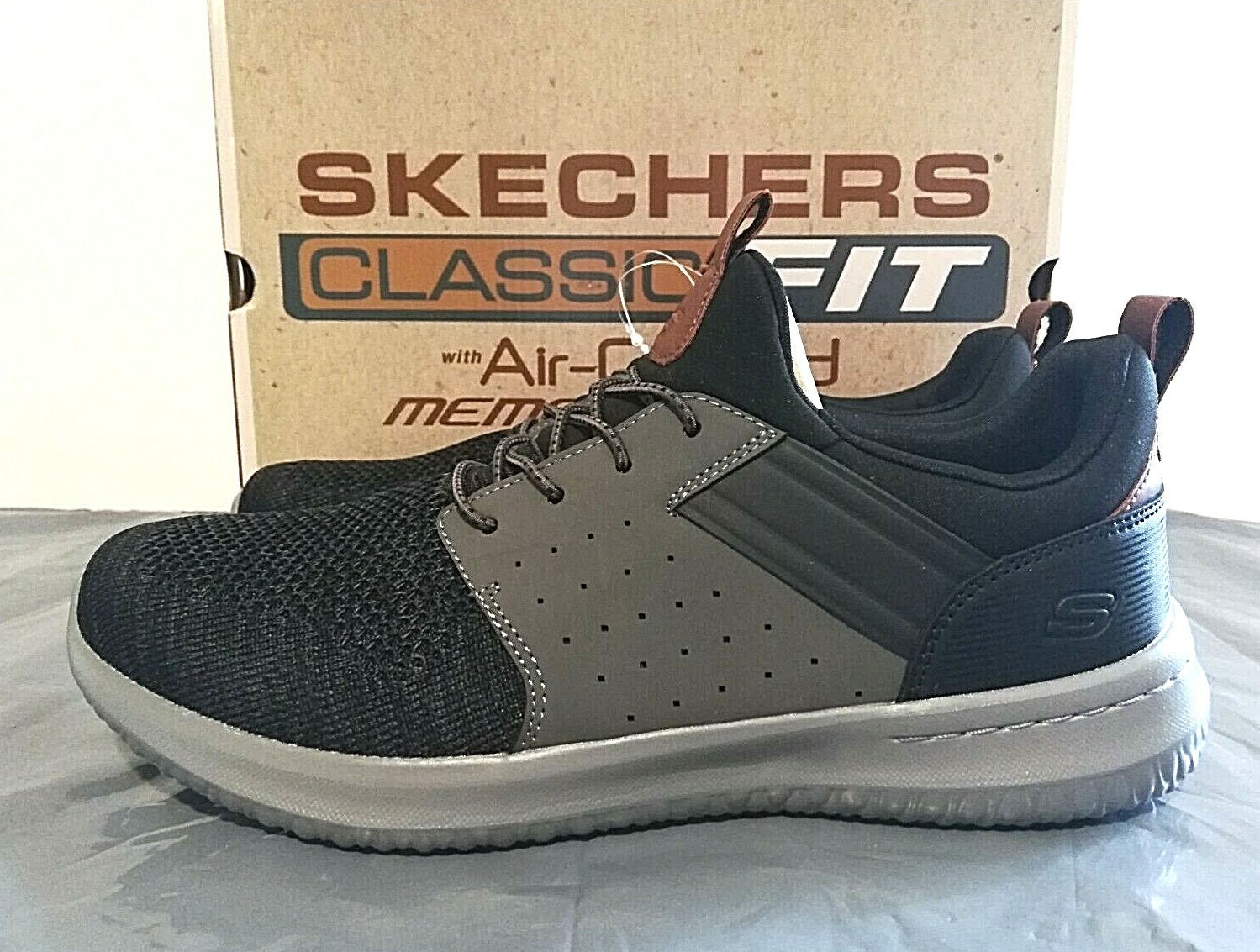 Zapatillas Skechers Para Hombre Calce Clásico Espuma Memorial Refrigeradas por Aire TALLA -1F_15 | eBay