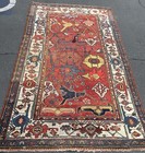 AN ATTRACTIVE EARLY SAMPLER KURD RUG — photo 1
