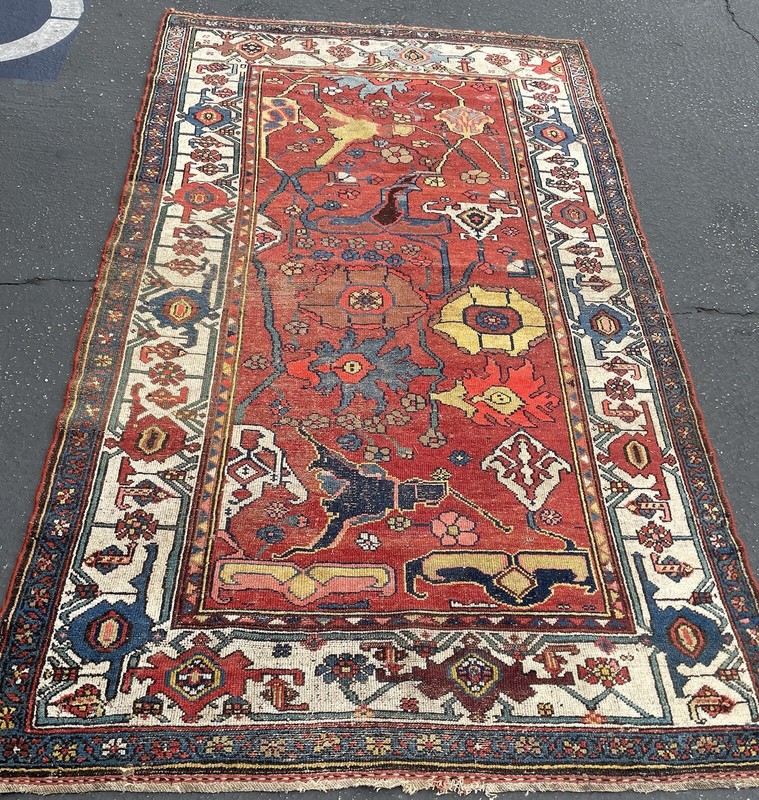 AN ATTRACTIVE EARLY SAMPLER KURD RUG