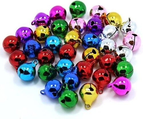 Jingle Bells Charm Christmas Pendant All Colours & Sizes - Picture 29 of 31