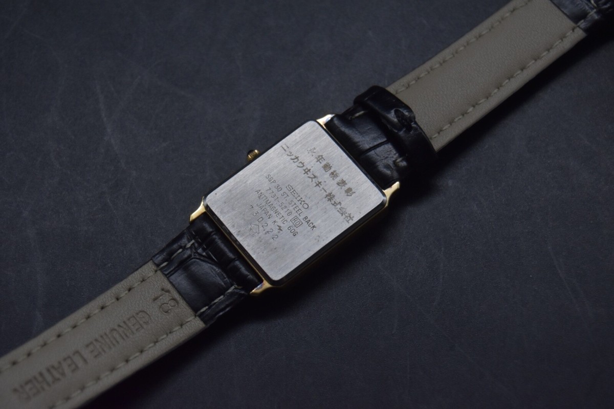 【稼働品】SEIKO セイコー DOLCE ドルチェ 7731-5210腕時計 Vintage Seiko Dolce 7731-5210 Gold Men's Quartz Watch From