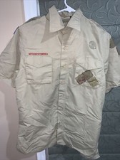 Boy Scout BSA UNIFORM SHIRT New Style Adult Men's Small Short Sleeve F31