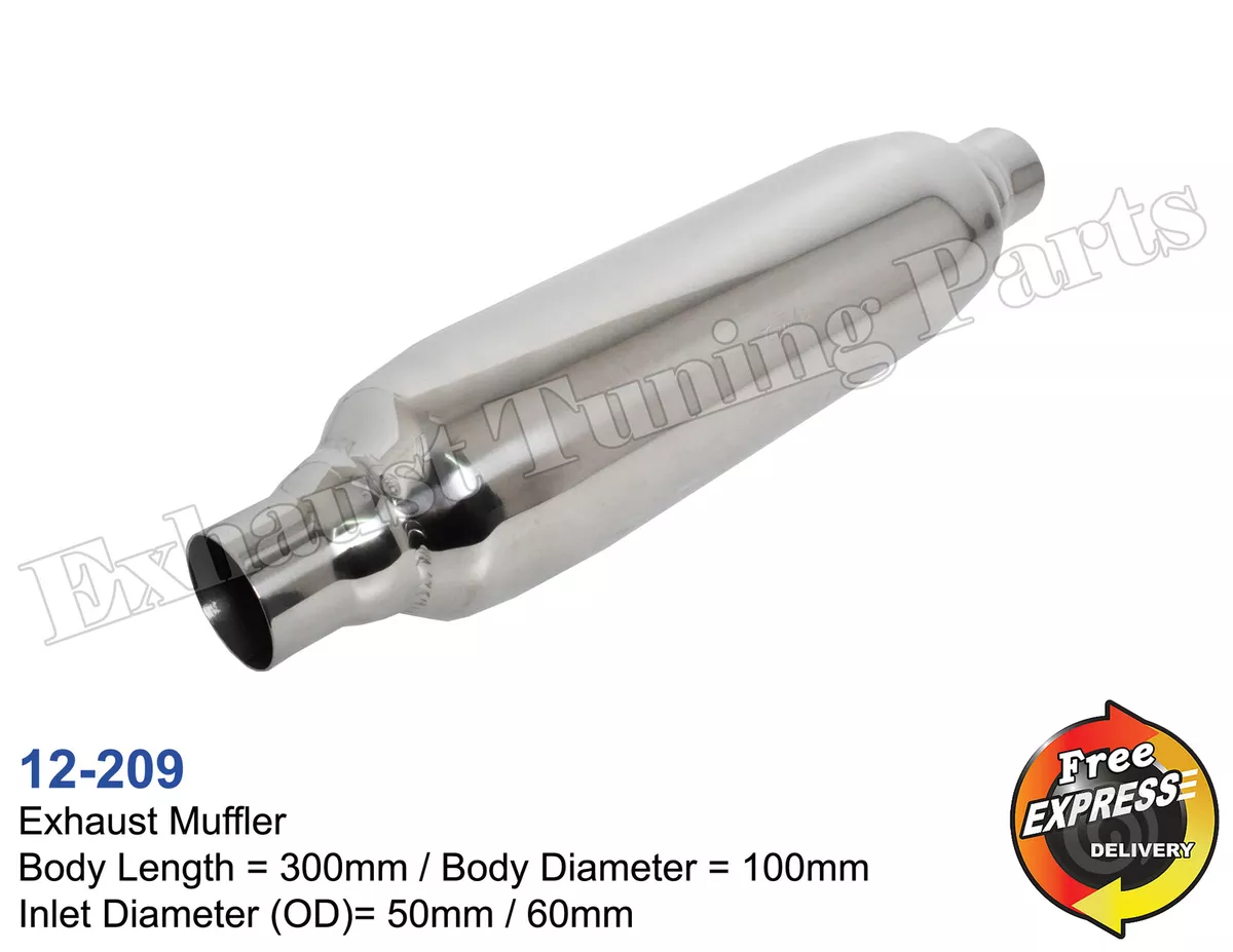 Exhaust Middle muffler S Steel resonator muffler 100 L300 50mm eBay