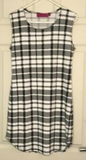 LADIES BLACK WHITE DRESS FROM BOOHOO SIZE 12