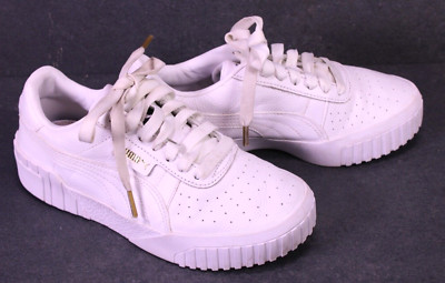 Puma Cali Fashion Sneaker Sportschuhe Gr. 36 weiß Leder Turnschuhe Damen BS269