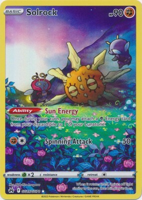 Solrock GG15/GG70 Holo Rare Crown Zenith Pokemon TCG