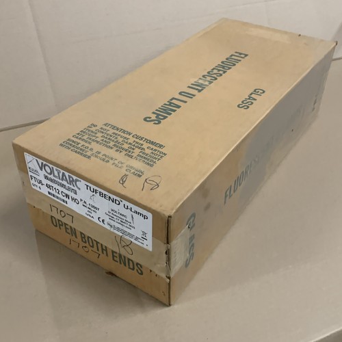 (6-Pack) Voltarc FTU6-48T12/CW/HO Fluorescent U Lamp Light Bulb 60W 13007 Cool