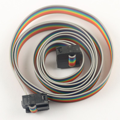 1Pcs 2.54mm Pitch 2x4 Pin 8 Pin 8 Wire IDC Flat Ribbon Cable Length 1 Meter