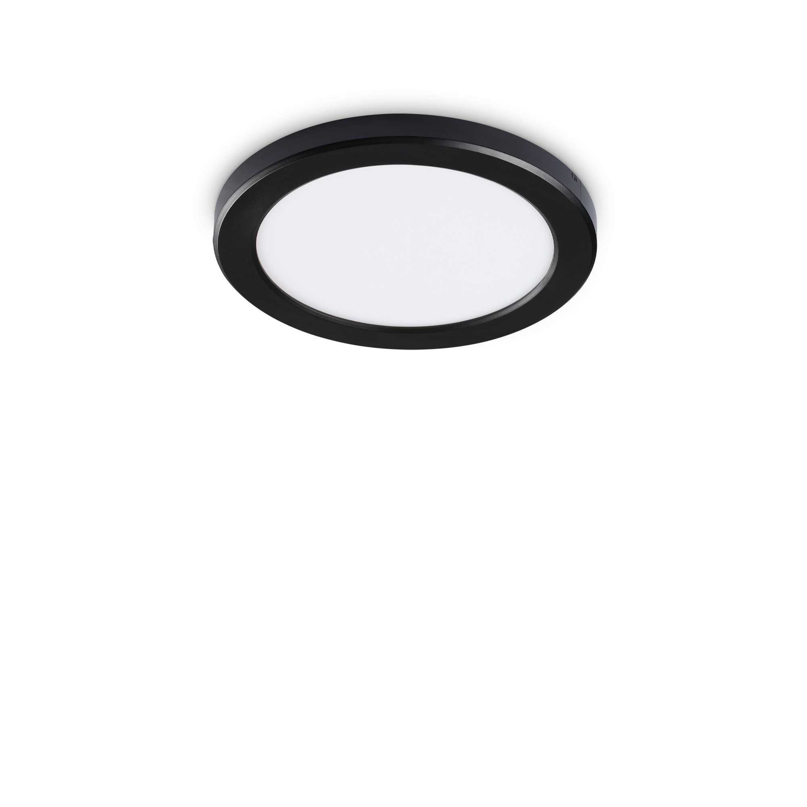 Lampada LED Aura PL Round Nera 4000K: Design Minimal per Interni