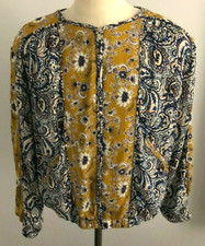 Aj My Amelia James Women's Full Zip Paisley Jacket - Size: L