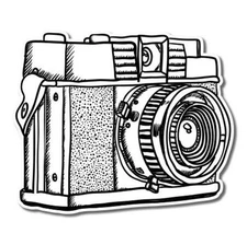 Vintage Camera Car Vinyl Sticker - SELECT SIZE