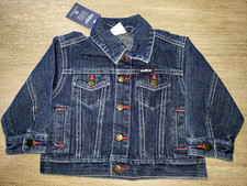 NEW NWT OSHKOSH DENIM BOYS JACKET SPRING FALL BUTTON FRONT 12 MONTH CUTE 